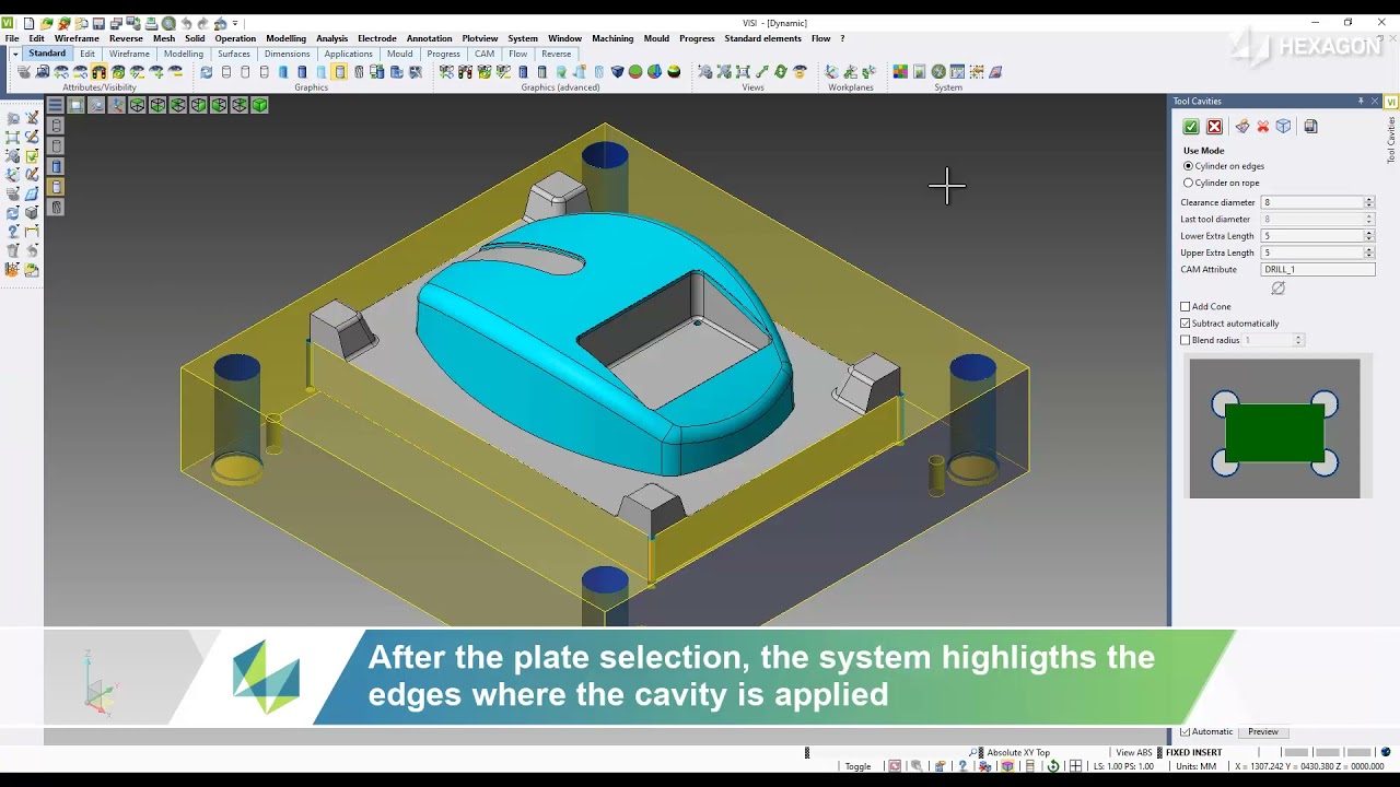 MOULD - Tool cavities | VISI 2022.0