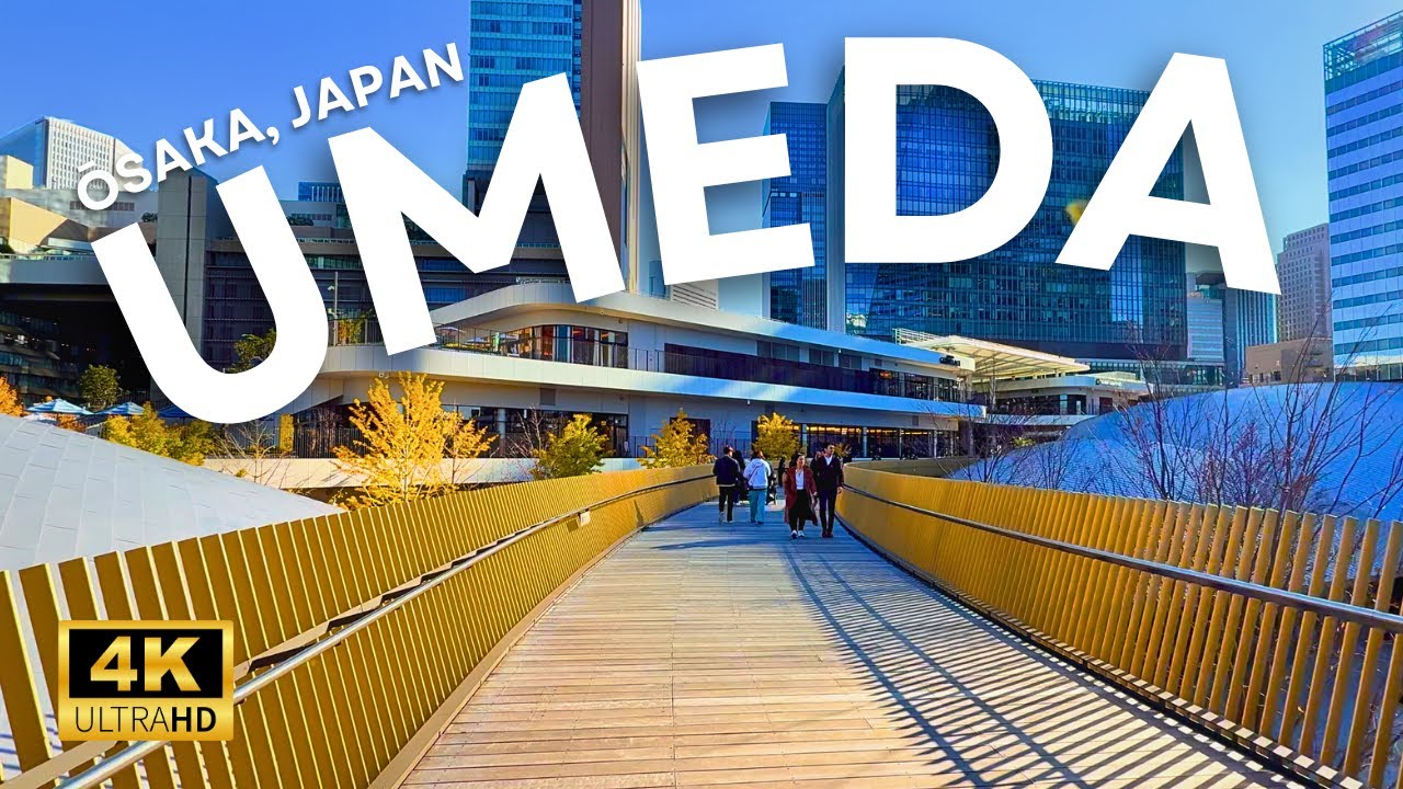 Umeda, Osaka 🇯🇵 // Late November Shopping District in Japan (4K, No Commentary Walking Tour)