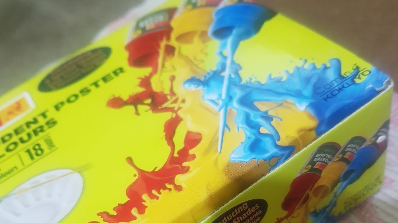 Camel 18 SHADES Poster colours Unboxing 😎