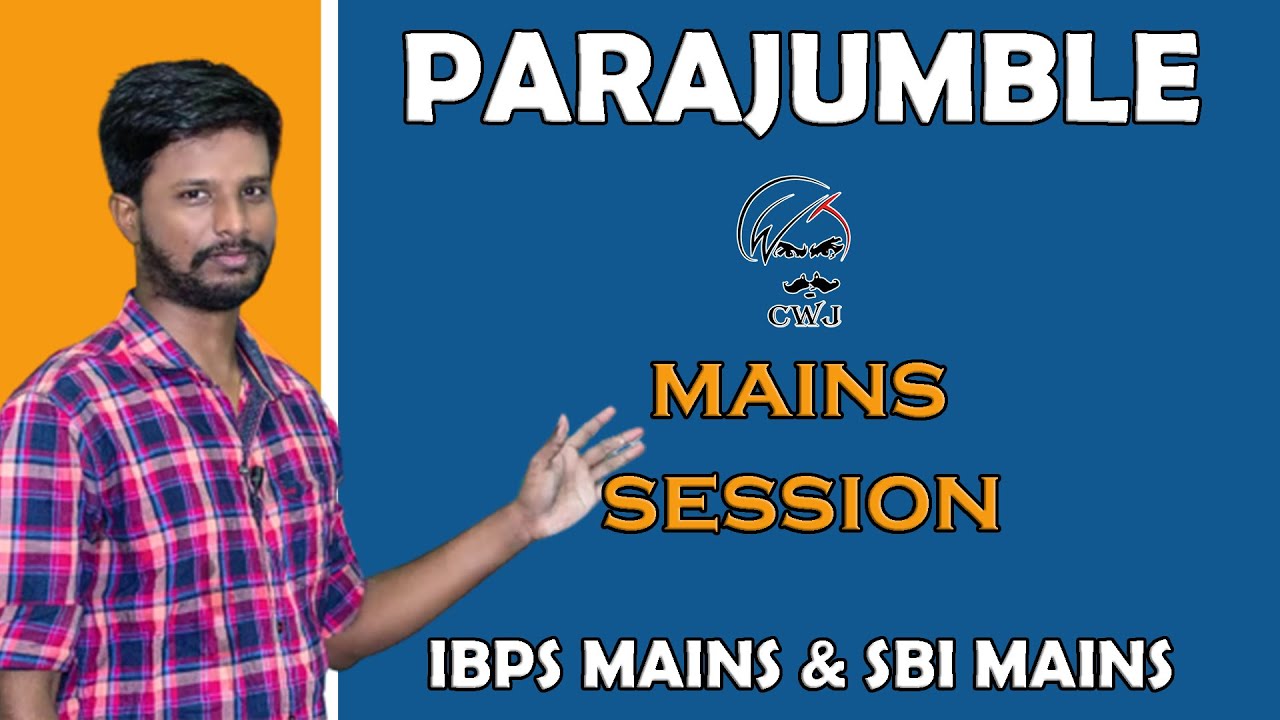 PARAJUMBLE - MAINS SESSION | ENGLISH | UPCOMING BANK EXAMS 2022 | MR. ABITH