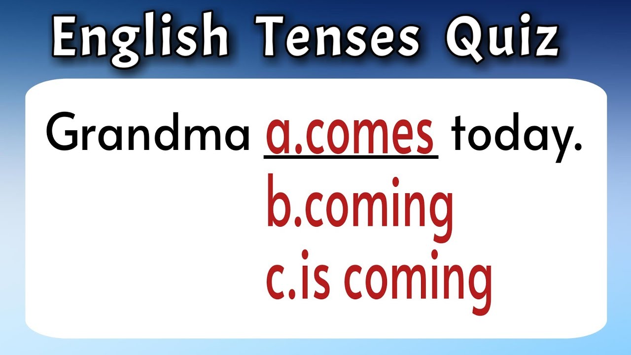Grammar Quiz | English Grammar Questions • English Grammar Test