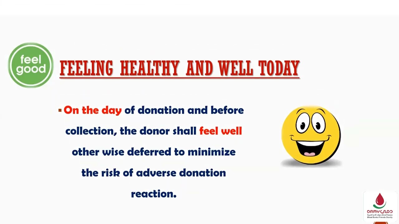 Update in Donor Selection Criteria by Dr. Mohamed Samir