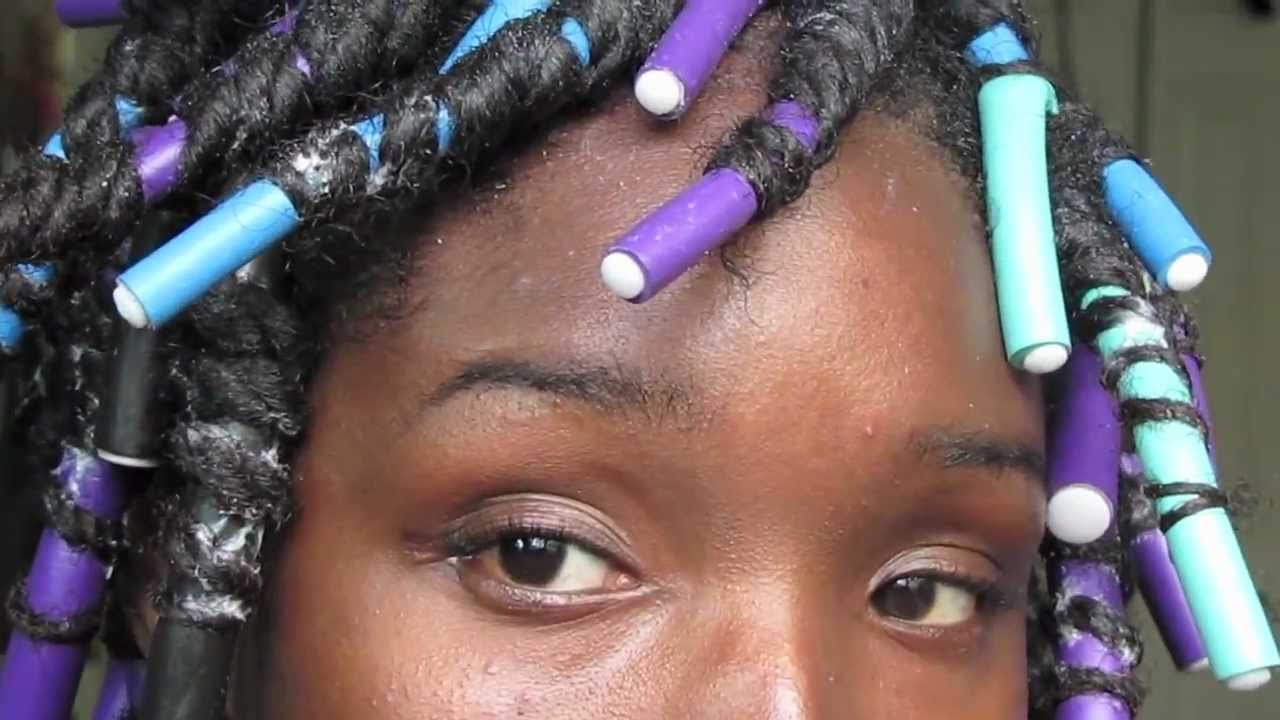NATURAL & TRANSITIONING HAIR:  SPIRAL CURLS WITH FLEXIRODS