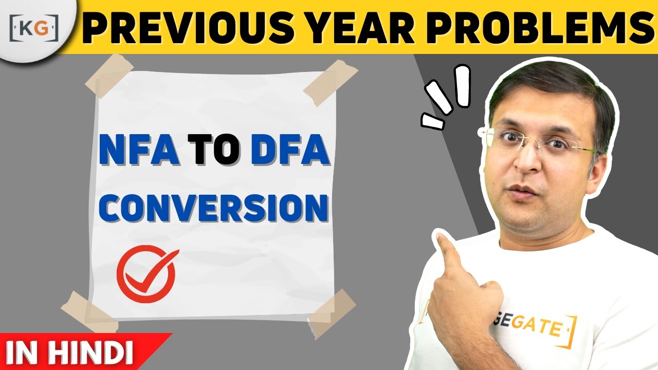3.12 Previous Year Problem for NFA to DFA Conversion In HINDI | Practice question for NFA to DFA