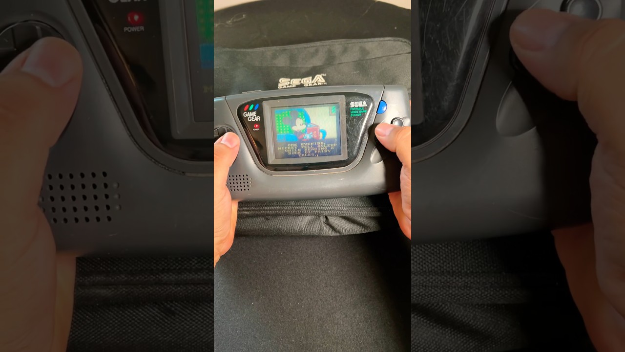 Sega Game Gear во всей своей гигантской красе #segagamegear #gamegear #sega #handhelds