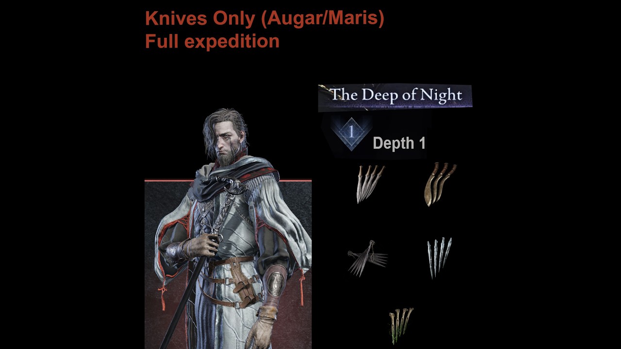Throwing Knives Only (Augar/Maris) Scholar (Bagcraft) (Elden Ring Nightreign)