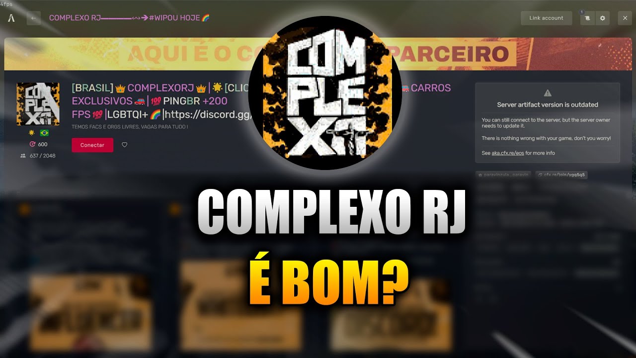 GTA RP SERVIDOR COMPLEXO RJ! - An&aacute;lise 2025