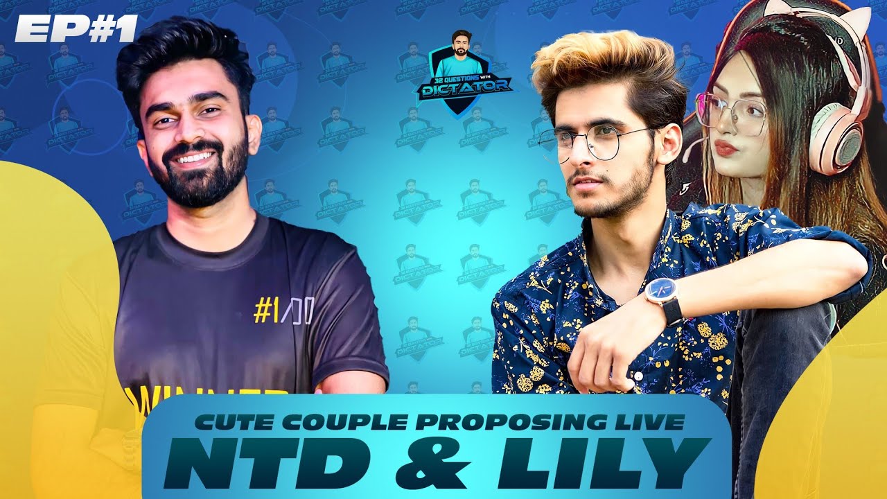 Cute Couple Proposing Live - NTD & Lily In 32 Questions with Dictator show -