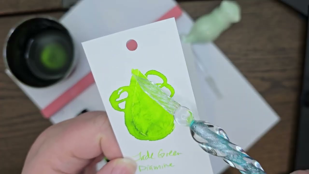 Jade Green Ink Review Diamine Fountain Pen Ink