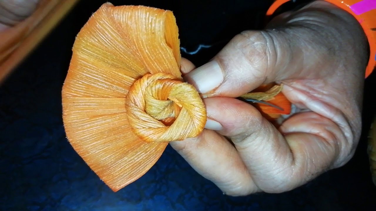 Corn husk flower 🤔😊