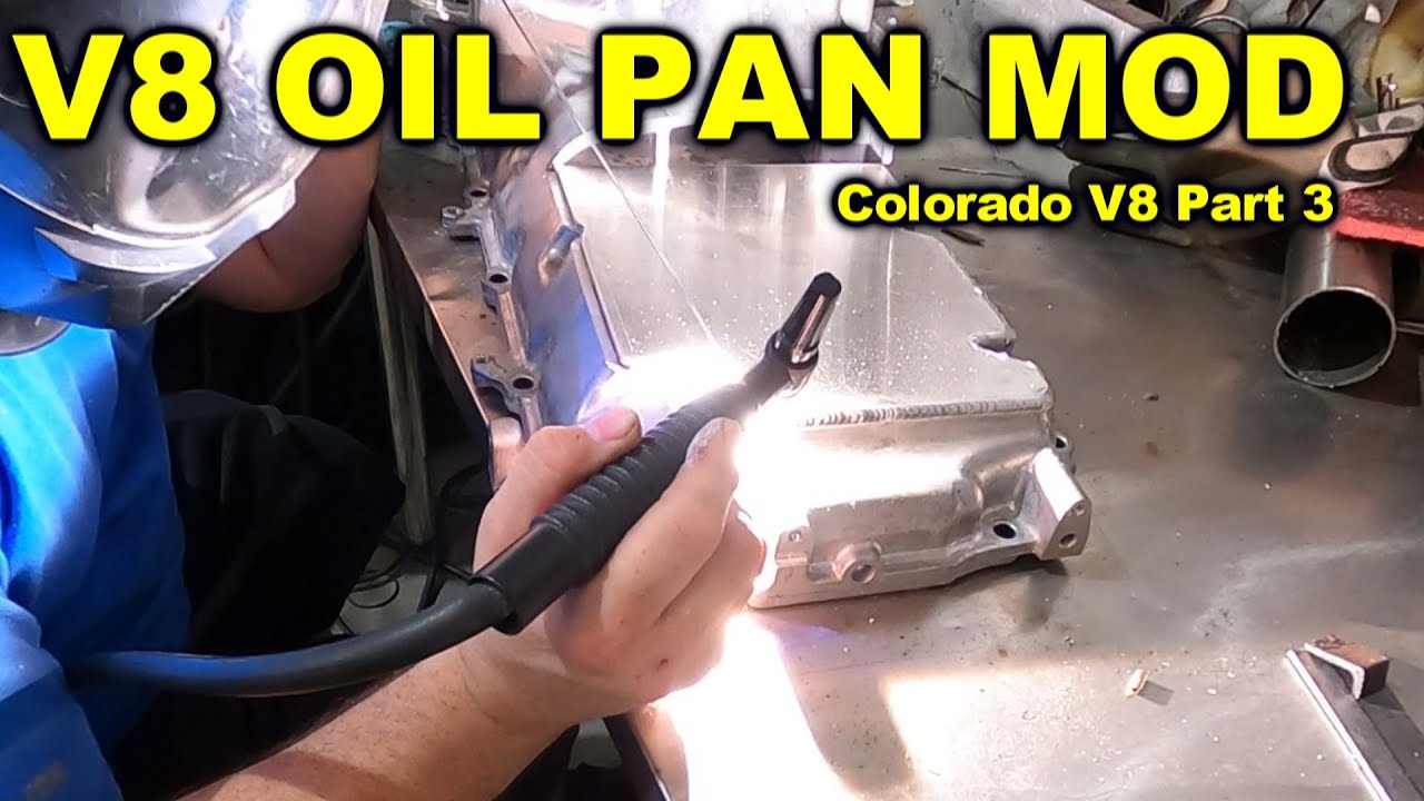 2020 Colorado V8 SWAP , Oil pan modification Part 3