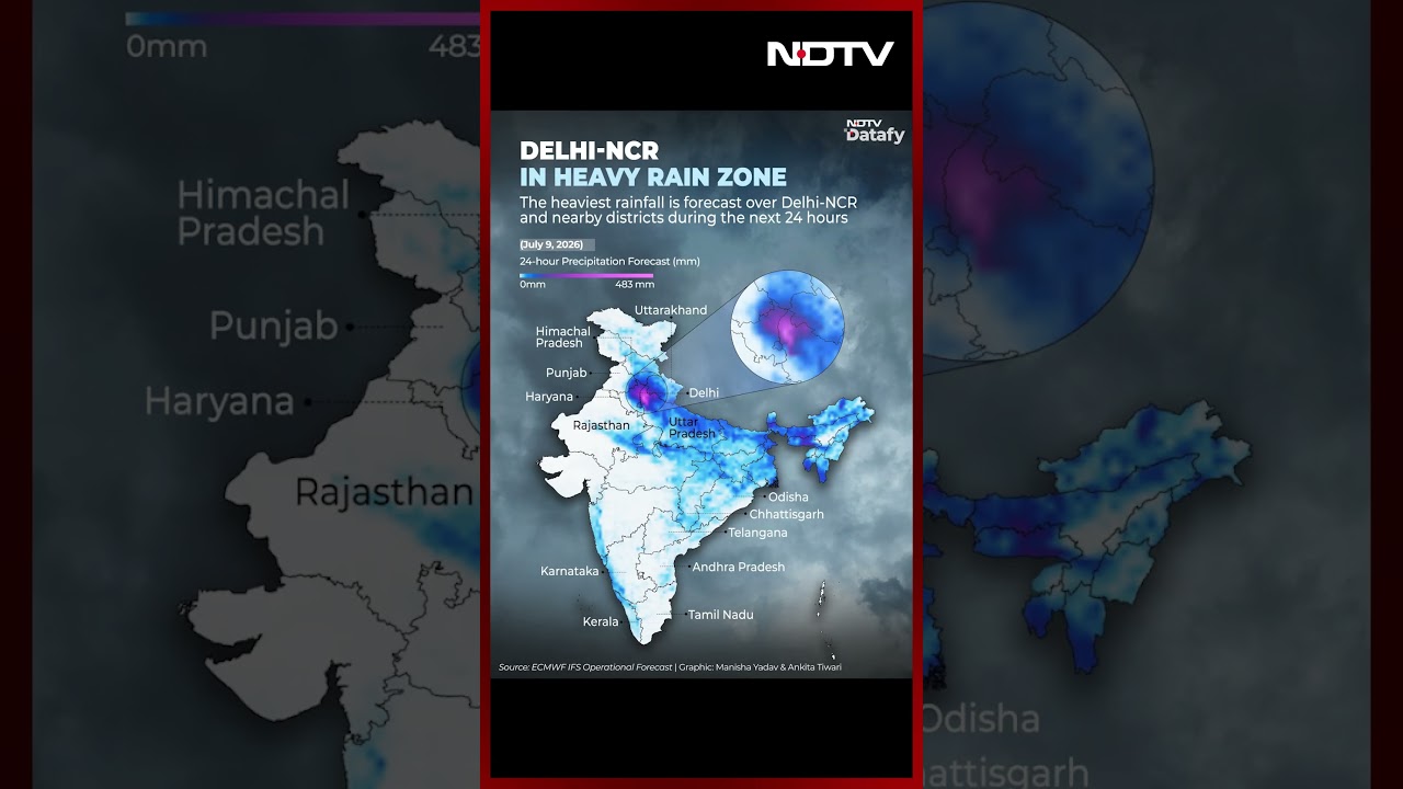 Delhi-NCR Braces for Heavy Rain | IMD Warns of Intense Downpour Over Next 24 Hours