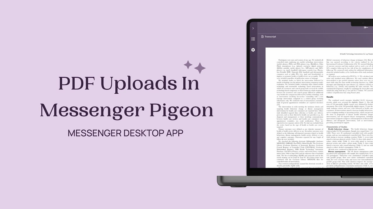 Simple Guide: Uploading PDFs to Messenger Pigeon for Better Study Flow