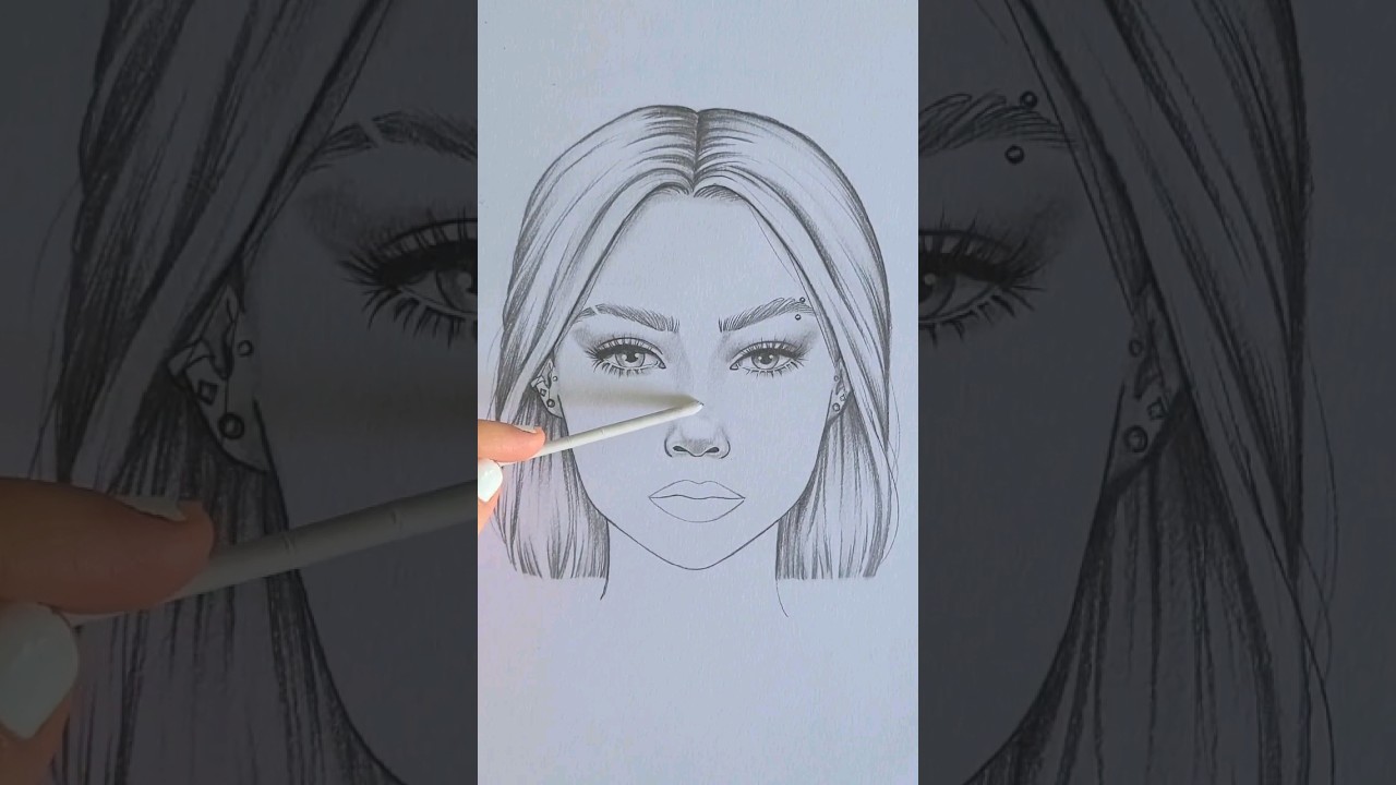 How to draw a face ✍️ #art #artwork #draw #drawing #anime #cartoon #diy #paint