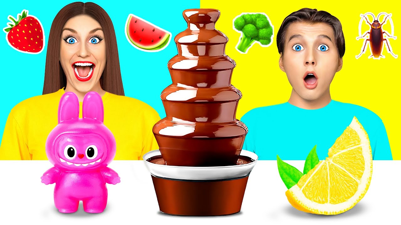 Шоколадный Фонтан Челлендж | Смешные Ситуации с Едой c Choco DO