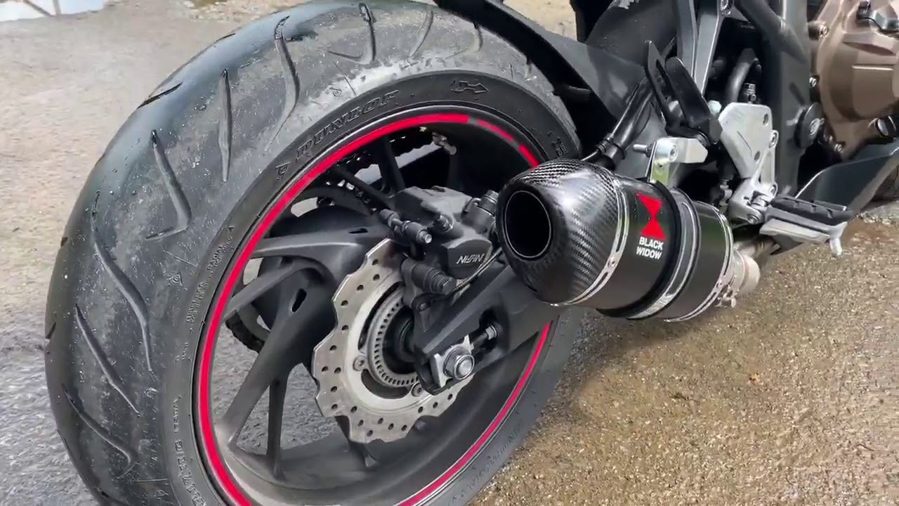 BLACK WIDOW EXHAUSTS CBR 650 EXHAUST HEADERS + SILENCER MUFFLER