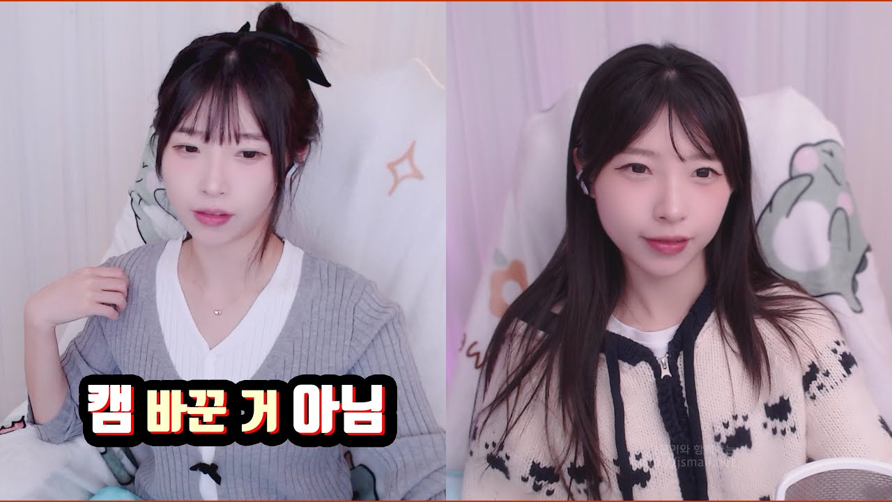 캠 바꾼거 아닙니다. 살짝 변화를 준것 뿐이에요. - 치지직 한두울 님