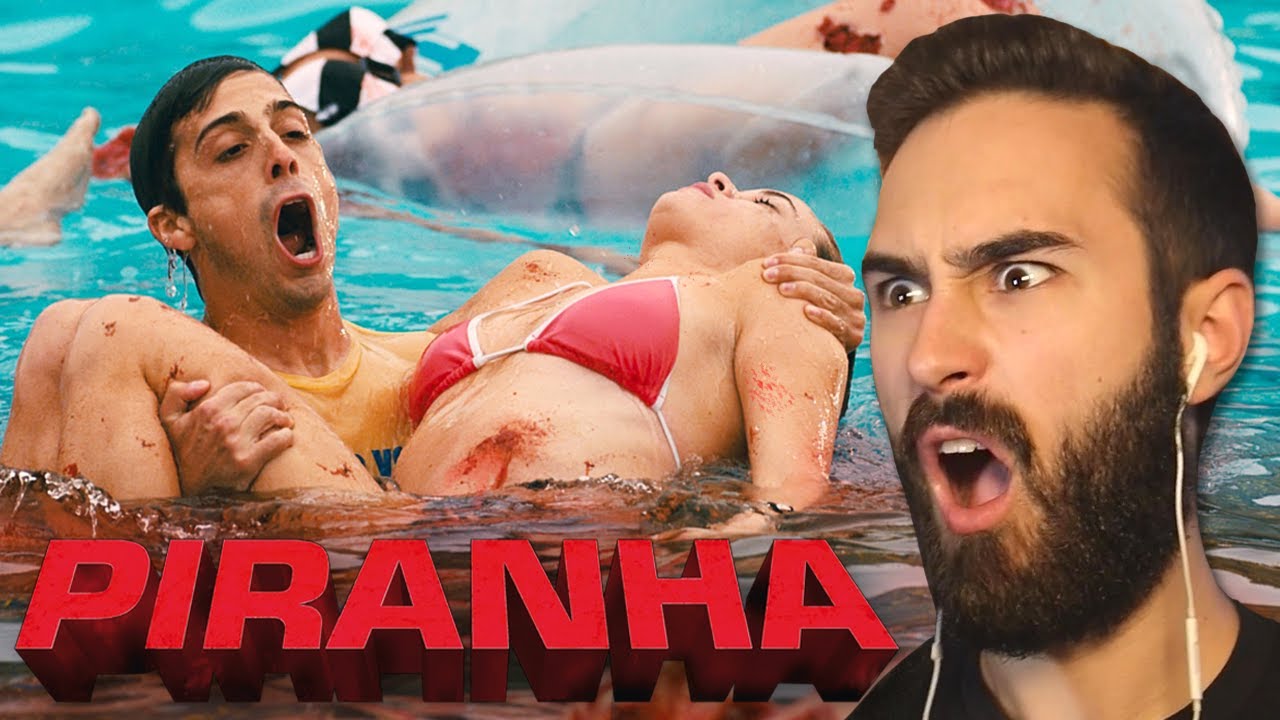 Я впервые смотрю «Пиранью 3D»! (Реакция на фильм ужасов)