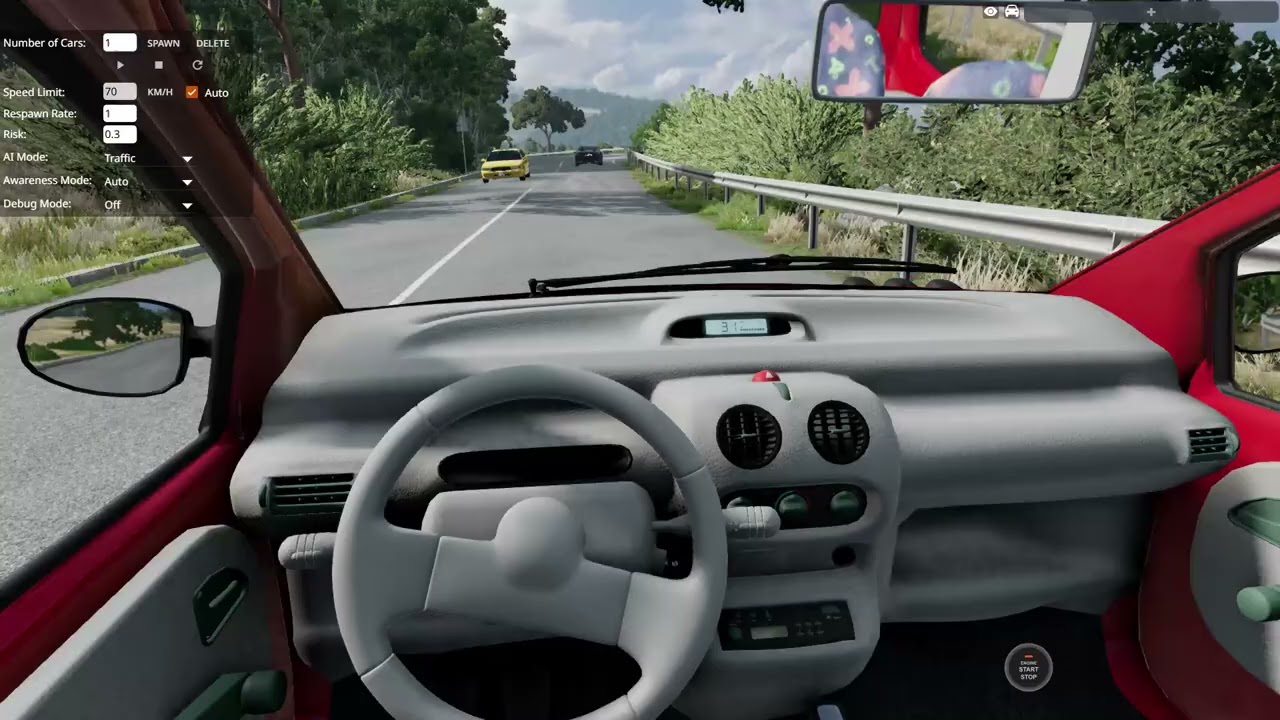 driving normally like a normal person