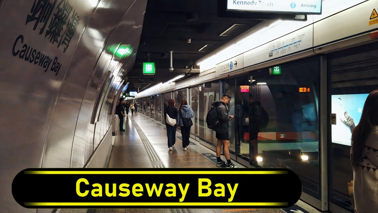 MTR Station Causeway Bay - Hong Kong 🇭🇰 - Walkthrough 🚶