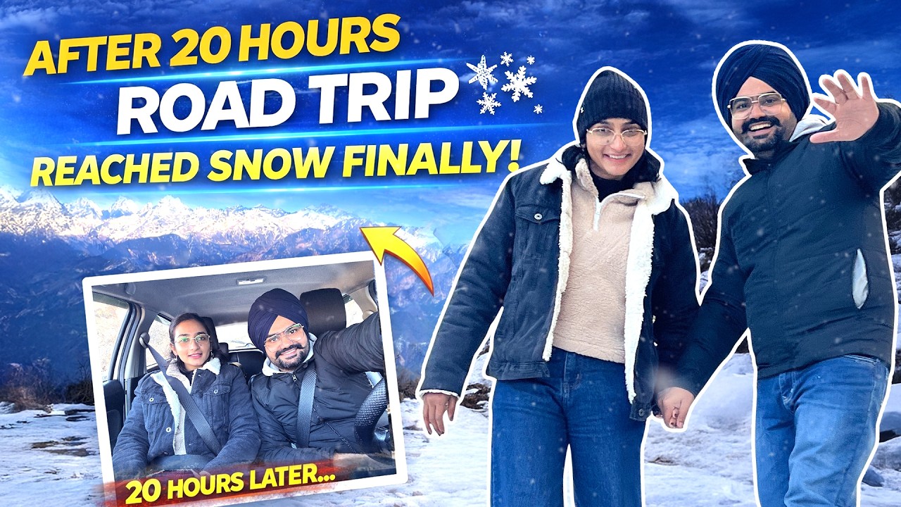 After 20 Hours Road Trip We Finally Reached Snow! ❄️🥶 | Munsyari Uttrakhand | Diary by MG