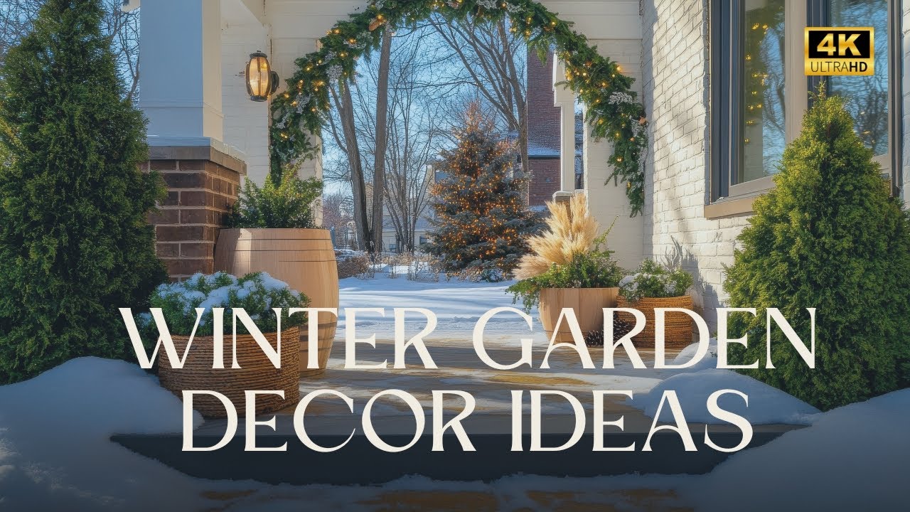 ❄️ Winter Garden Decor Ideas | Rustic Upcycled DIY Outdoor Art for Cozy Eco-Friendly Focal Decor