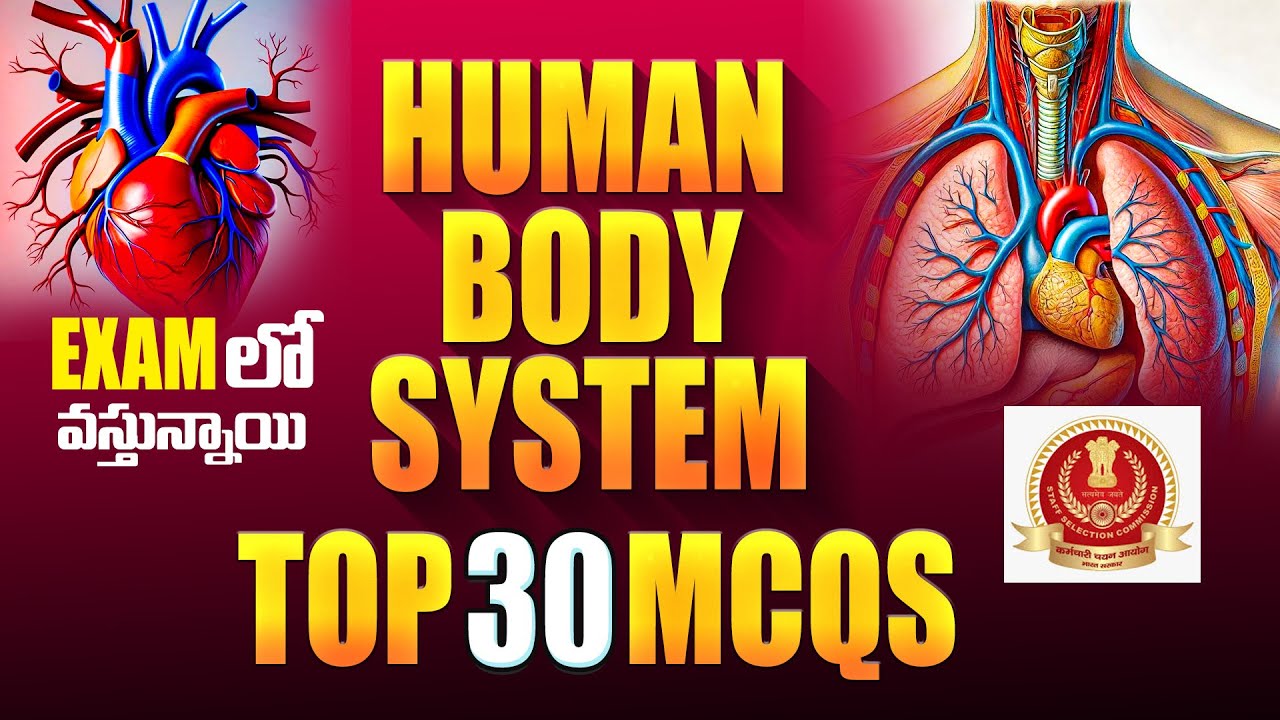 SSC MTS 2026: Human Body System | Top 30 Most Repeated MCQs 🧬