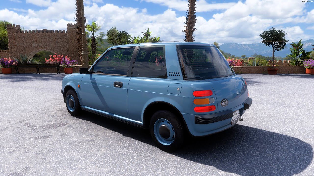 Forza Horizon 5 . Nissan BE-1 1987 . Car Show Speed Jump Crash Test Drive .