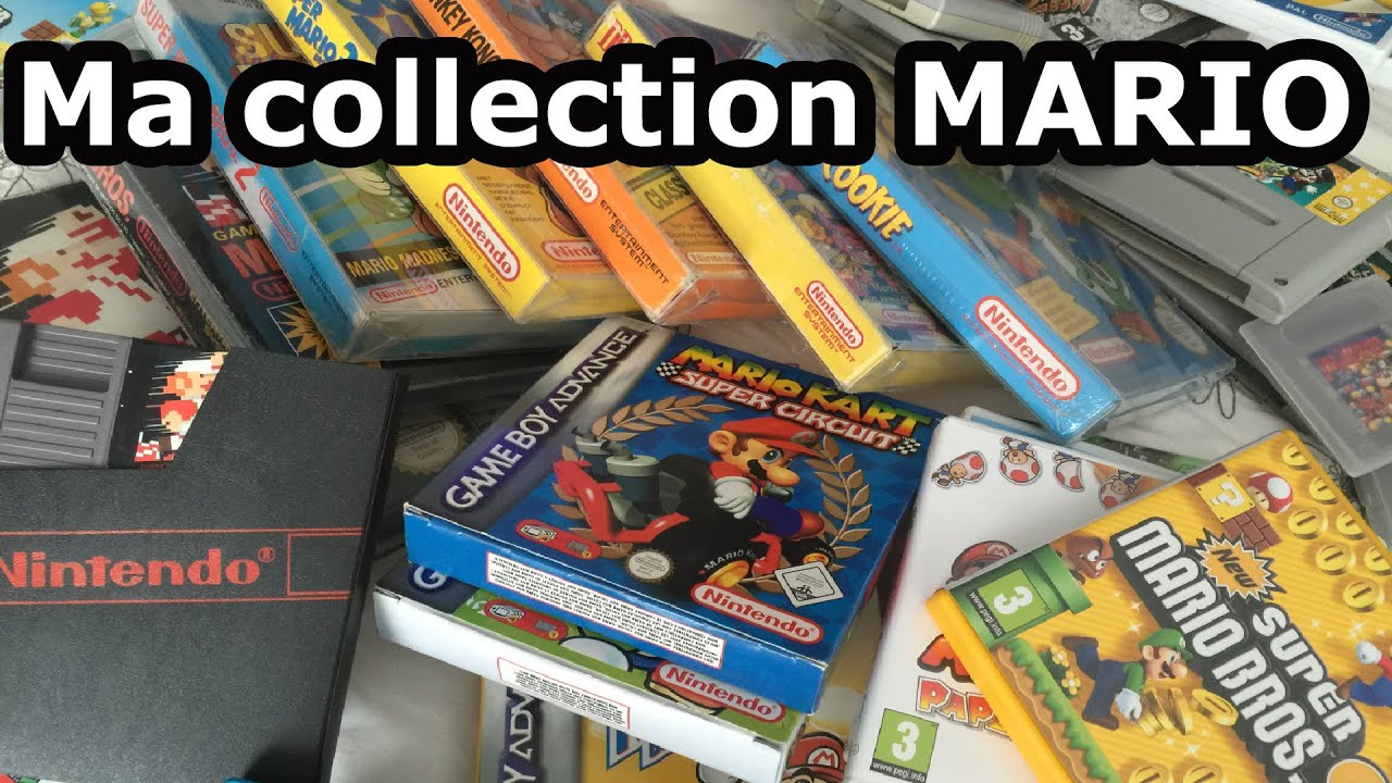 Presentation de ma collection Retro Gaming Super Mario !
