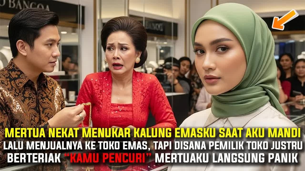 Mertua Tukar Kalung Emasku Dengan Imitasi Saat Aku Mandi - Saat Dijual Justru Pemilik Berteriak…