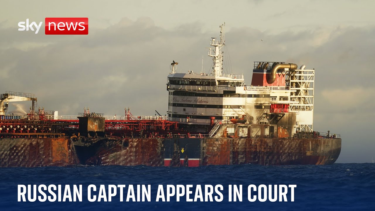 Russian captain of ship in North Sea crash appears in court