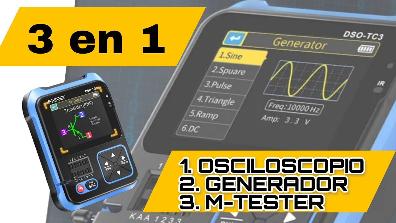 ✅ HERRAMIENTA 3 EN 1 DE FNIRSI EL // DSO TC3 //
