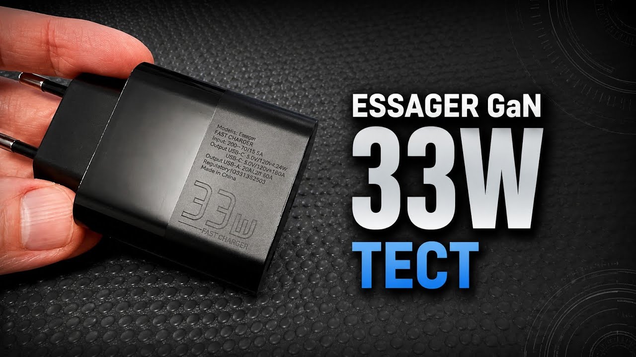 Зарядний пристрій Essager GaN 33W: PD3.0, PPS, QC2.0/3.0/4.0, 5-20V. Огляд, тест | Гаджети