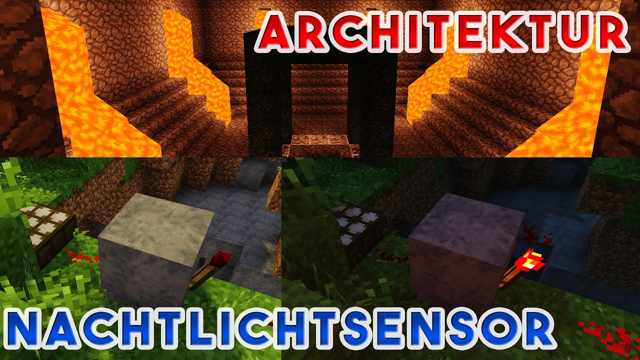 Design + Nachtlichtsensor erkl&auml;rt! Erweiterung zum Enderpearl Crafting Tutorial! Tipps Tricks