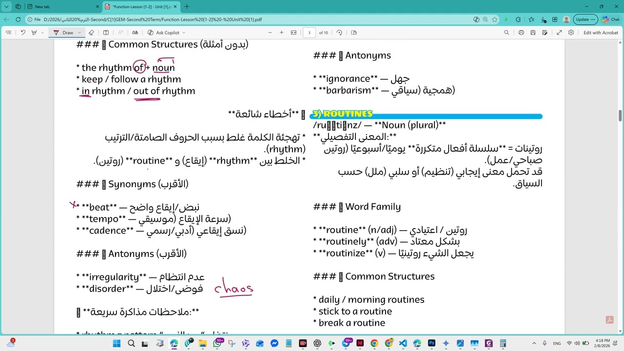 Functions - Unit 7 - Lesson 1 & 2