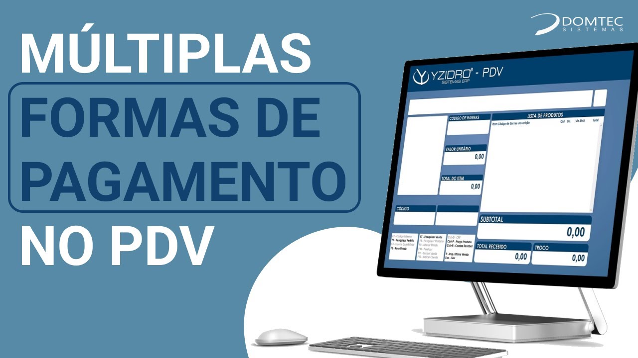 Múltiplos Pagamentos na Venda do PDV - Software Yzidro ERP