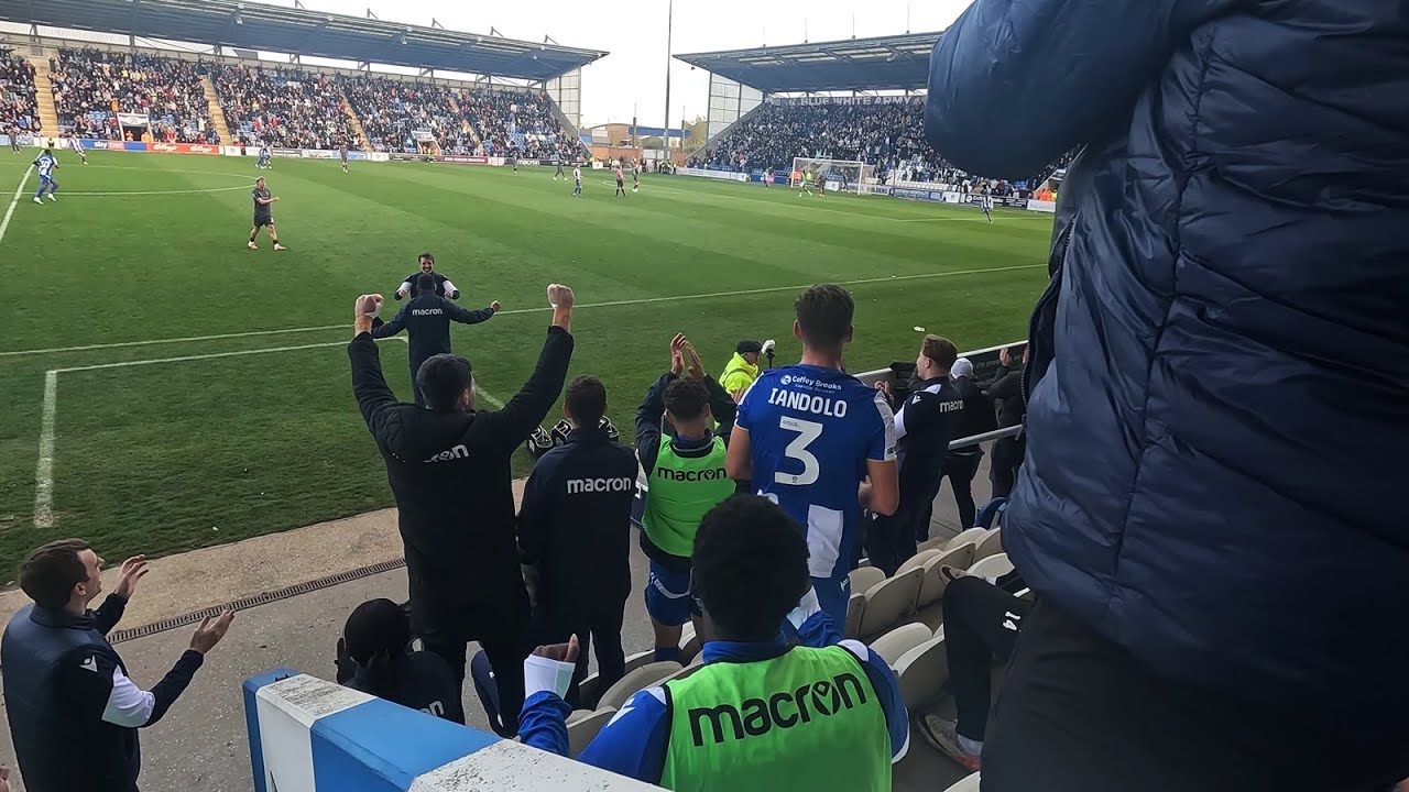 Bench Cam | Colchester United 6-2 Chesterfield #ColU