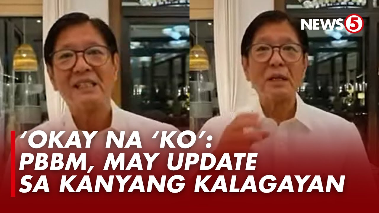 Pres. Bongbong Marcos, nagbigay ng update sa kanyang kalusugan sa isang video na inilabas ng PCO