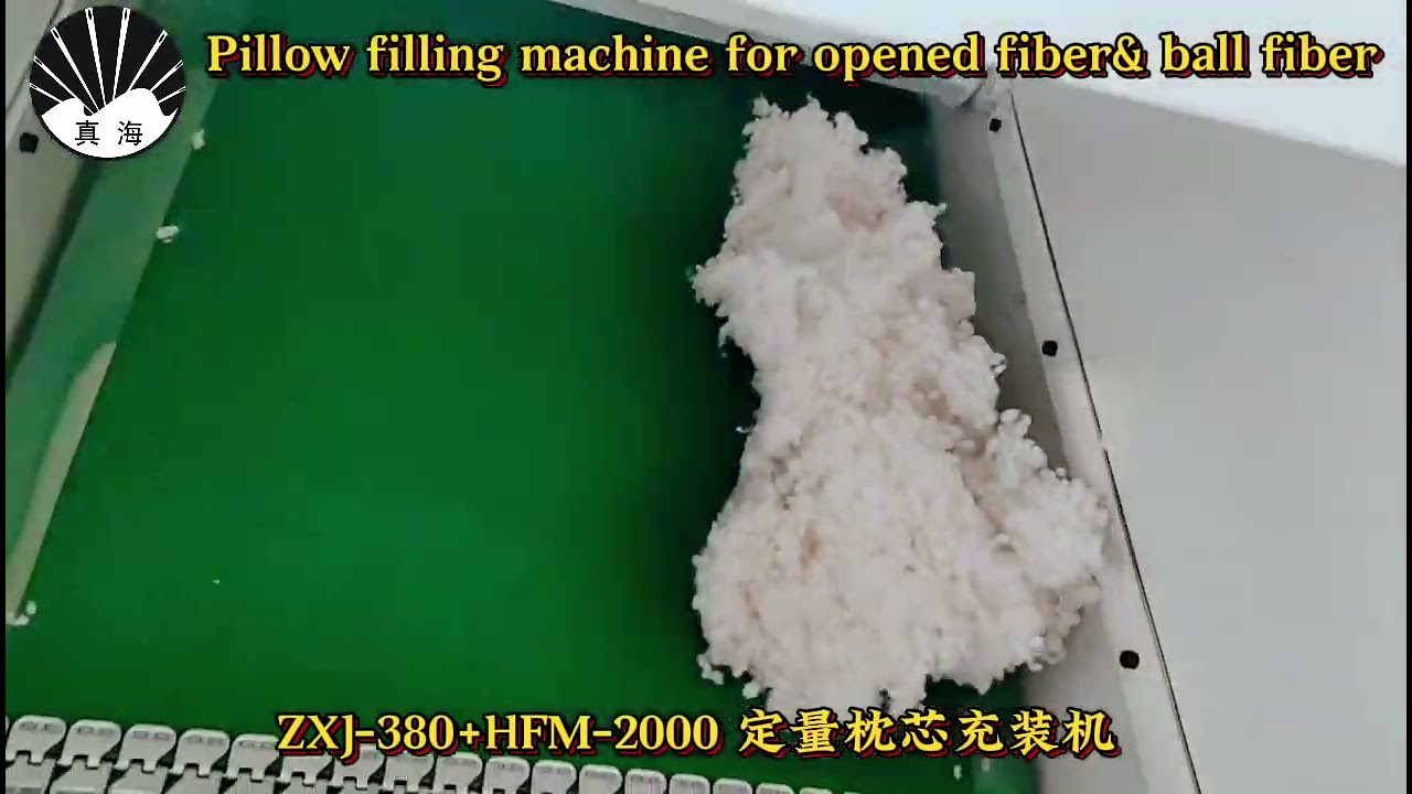 Pillow filling machine fiber opening stuffing machine ZXJ-380+HFM-2000 automatic pillow maker