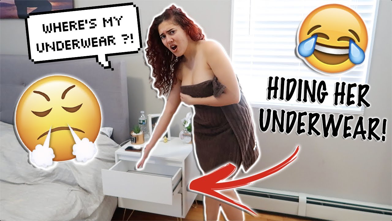 HIDING MY GIRLFRIEND'S UNDERWEAR TO SEE HOW SHE REACTS! *EPIC REACTION*
