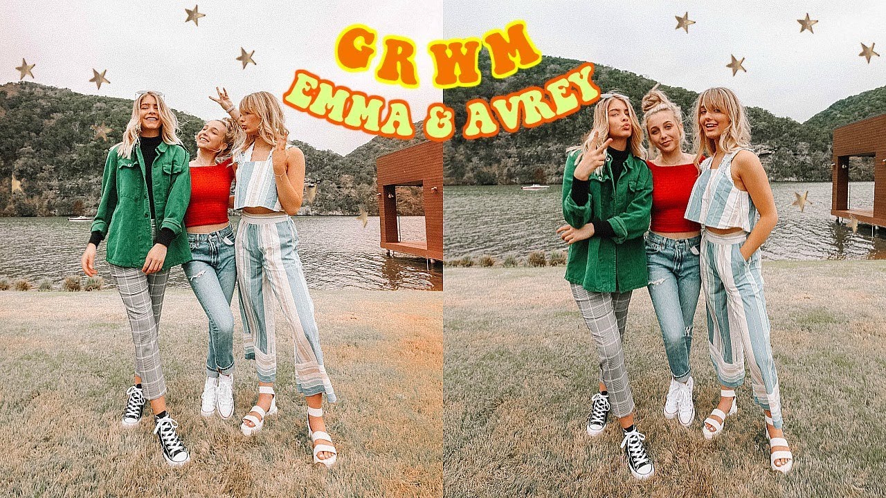 GRWM ft. Emma Chamberlain + Avrey Ovard!