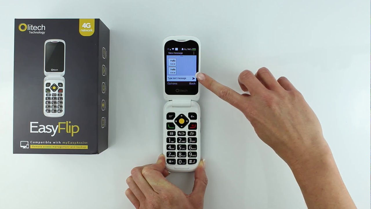 Olitech EasyFlip 4G   Sending & Receiving Text Messages