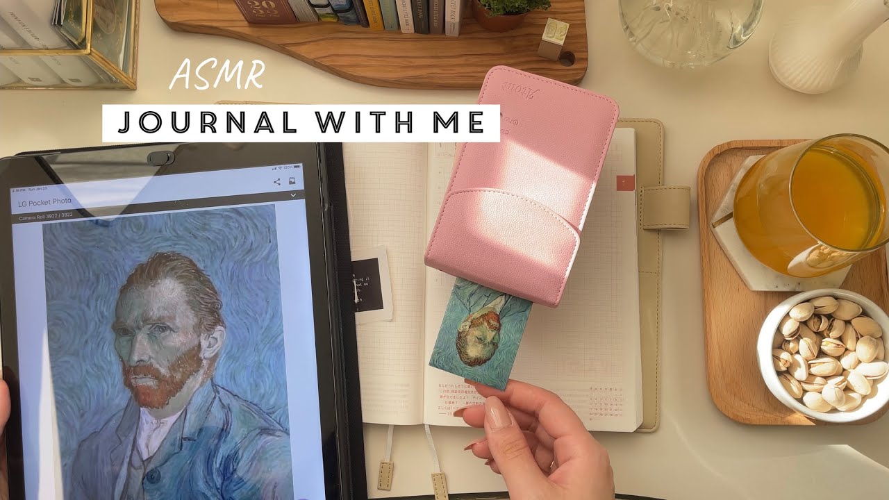🍮 Peaceful Summer Journal with Me ~ Van Gogh (ASMR)