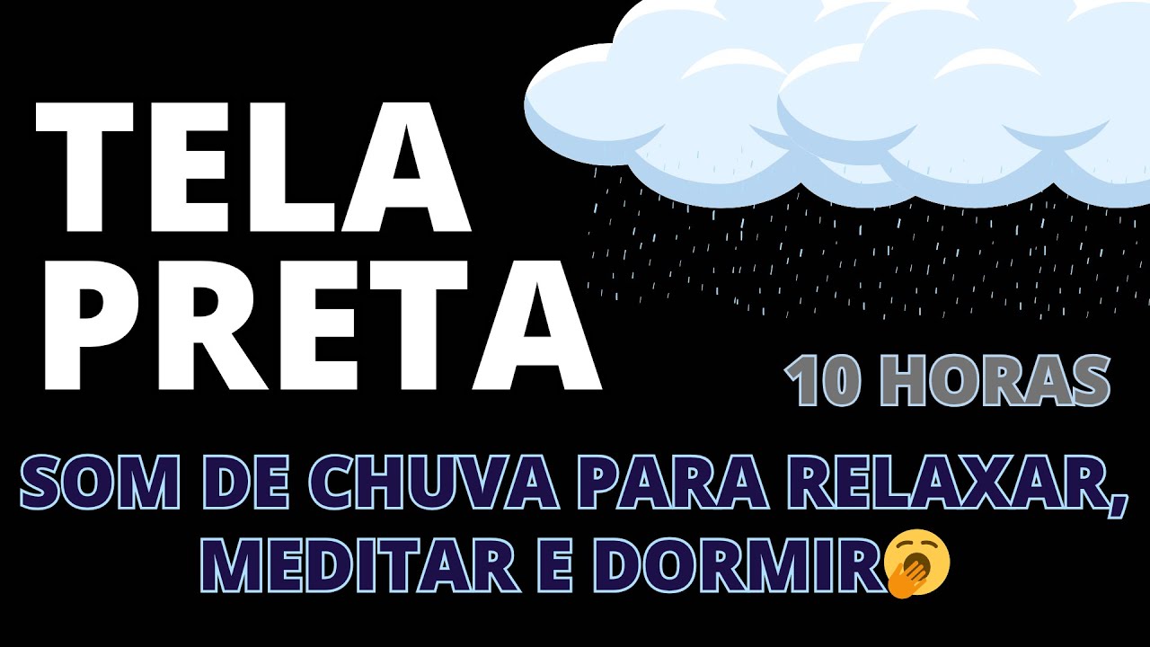 SOM DE CHUVA PARA RELAXAR, MEDITAR E DORMIR🥱 | 10 HORAS