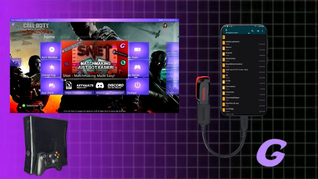 Como Colocar Servidor Furtivo No Xbox 360 RGH/JTAG/EXPLOIT Em 2025 (pelo celular)
