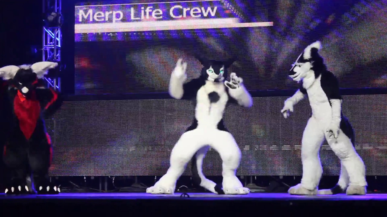Merp Life Crew - Rinn, Lumen, Night Dragon - BLFC 2017 Fursuit Dance Competition