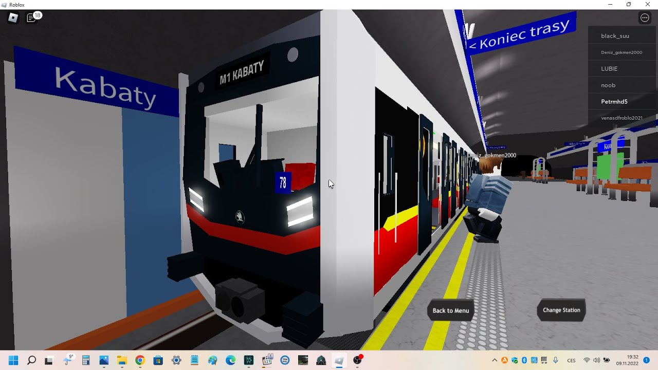 Warsaw Metro Roblox Škoda Varsovia Linka M1 Młociny - Kabaty