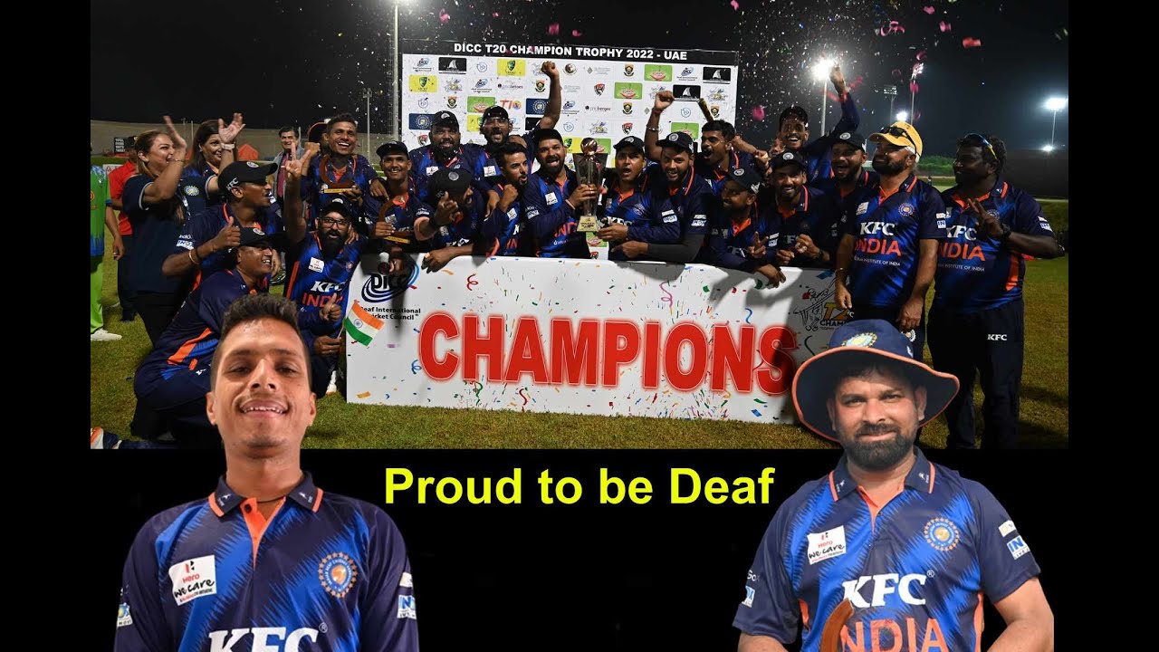 India Deaf Cricket Team lifts DICC T20 Champions Trophy
