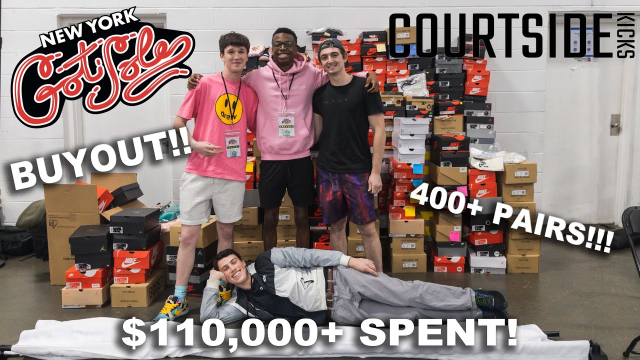 $110,000 SPENDING DAY @ NEW YORK GOT SOLE SNEAKER EVENT!!! HUGE CASH OUT by COURTSIDEKICKS!!