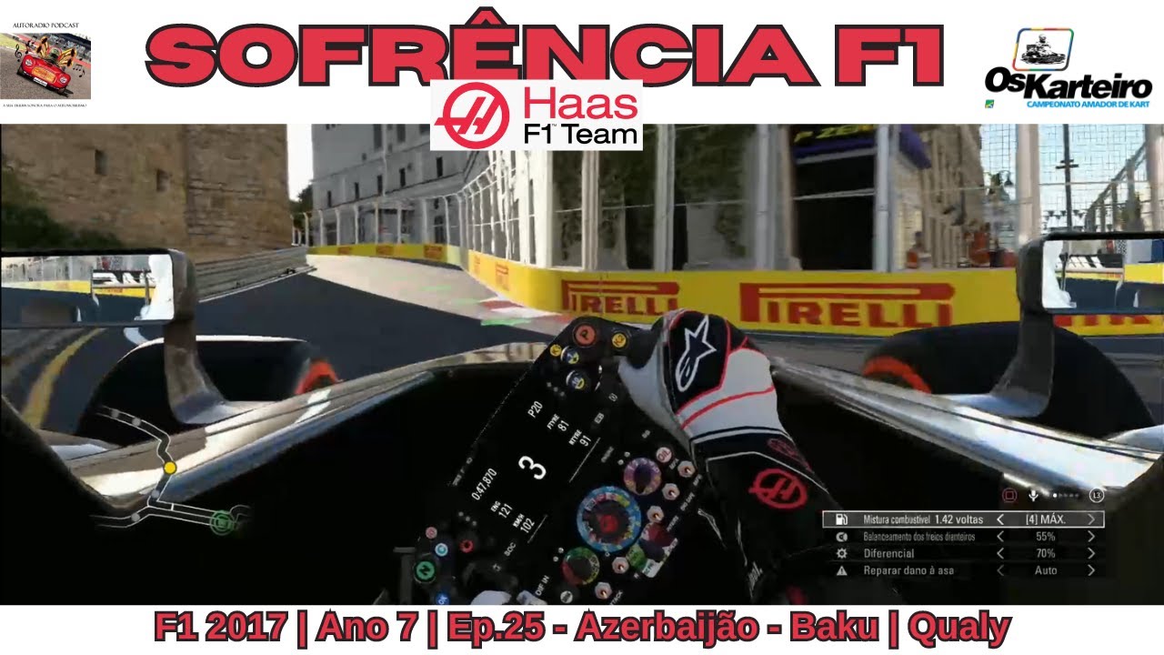 Sofrência F1 2017 | Ano 7 | GP 08 | Qualy | Azerbaijão